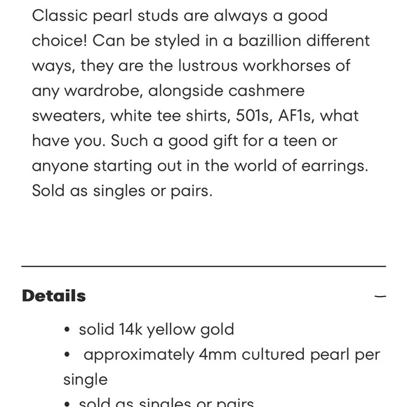 Catbird Classic Pearl Stud Earrings - Picture 2 of 6